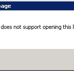 Your client does not support opening this list with Windows Explorer